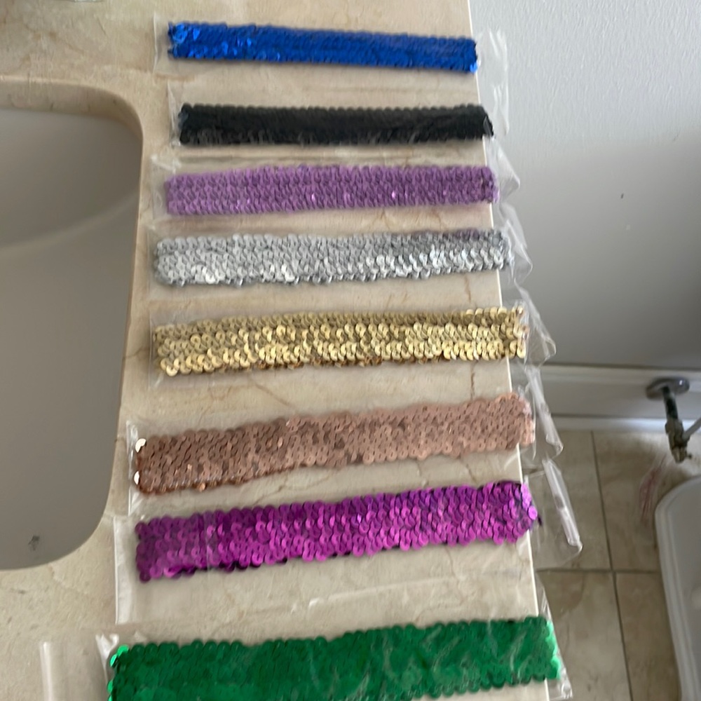 sequin headbands